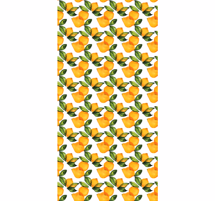 Rulou geam portocaliu stil mediteranean lămâie - TenStickers