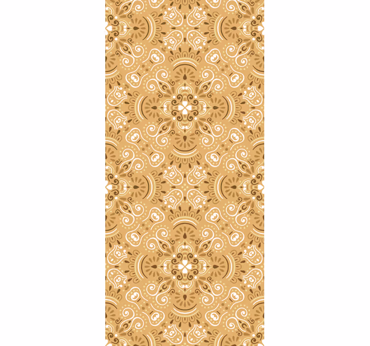 Rulou geam tineret model ornamental bej vintage - TenStickers
