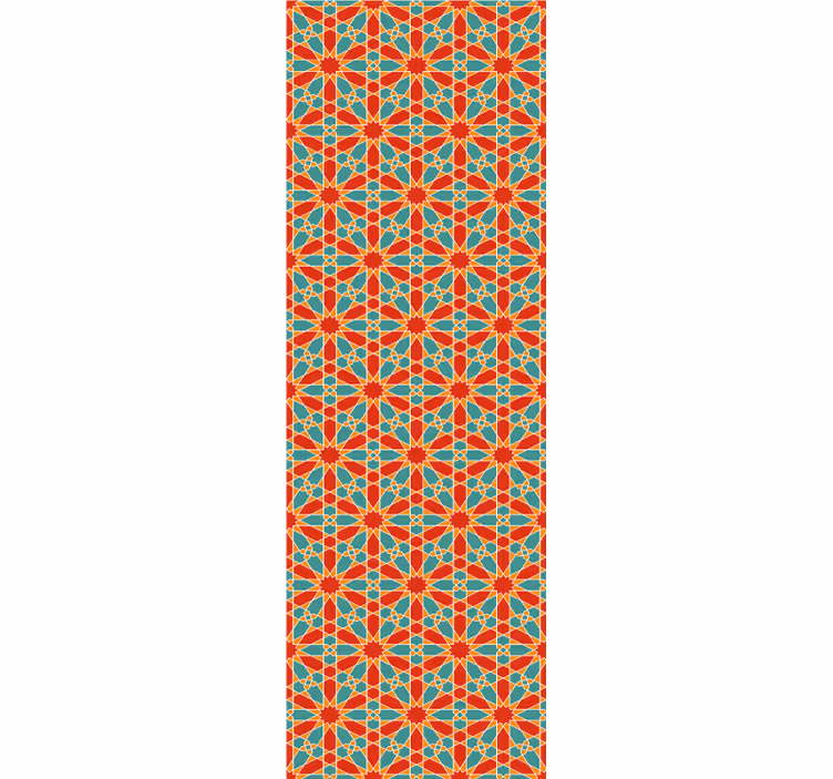 Rulou geam tineret ornament geometric arabesc fără sudură - TenStickers