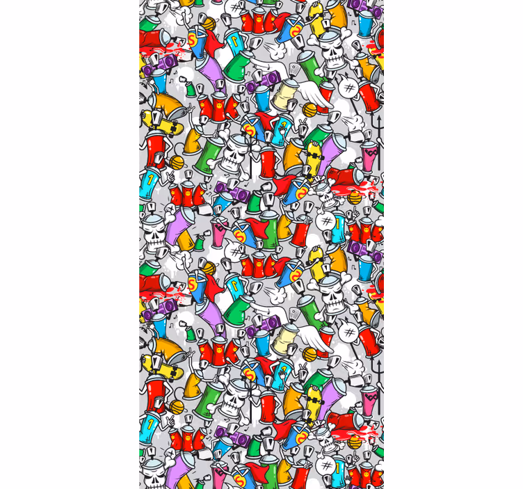 Rulou geam tineret spray-uri colorate graffiti - TenStickers