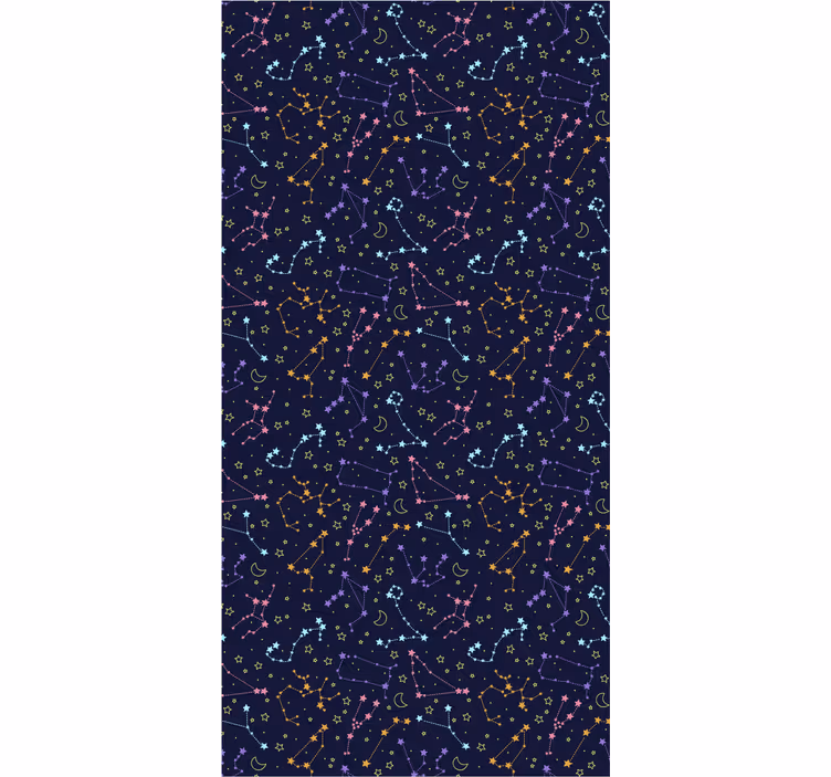 Rulou geam tineret galaxie colorată - TenStickers