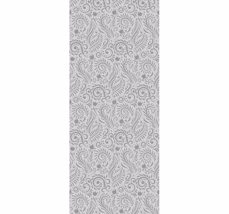 Rulou geam clasic fundal flori ornamentale vintage - TenStickers
