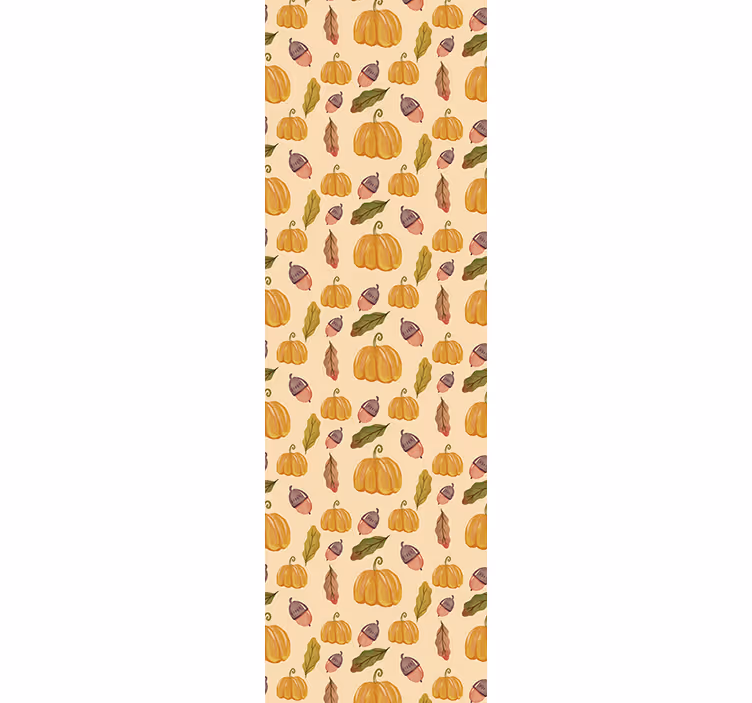 Rulou geam clasic dovleci și frunze vintage - TenStickers