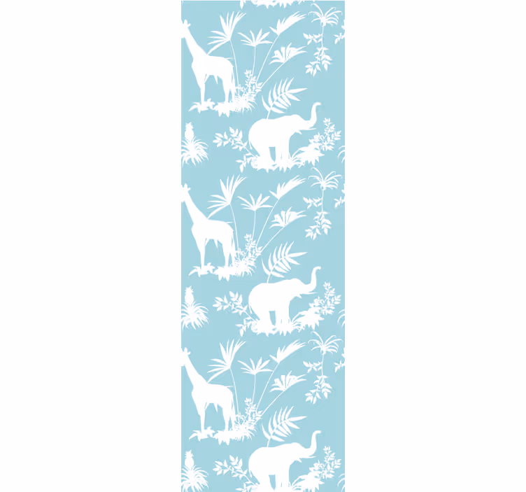 Rulou geam clasic cu model vintage jungle toile - TenStickers