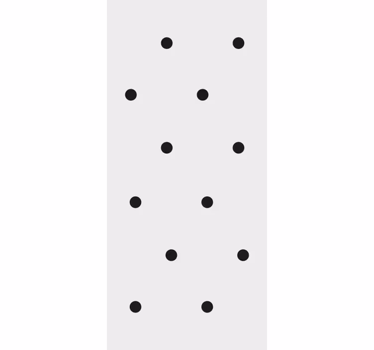Rulou geam coridor cu puncte negre stil nordic - TenStickers