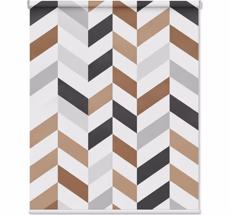 Rulou geam coridor blocuri colorate geometrice - TenStickers