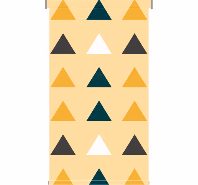 Rulou geam coridor triunghiuri colorate geometrice - TenStickers