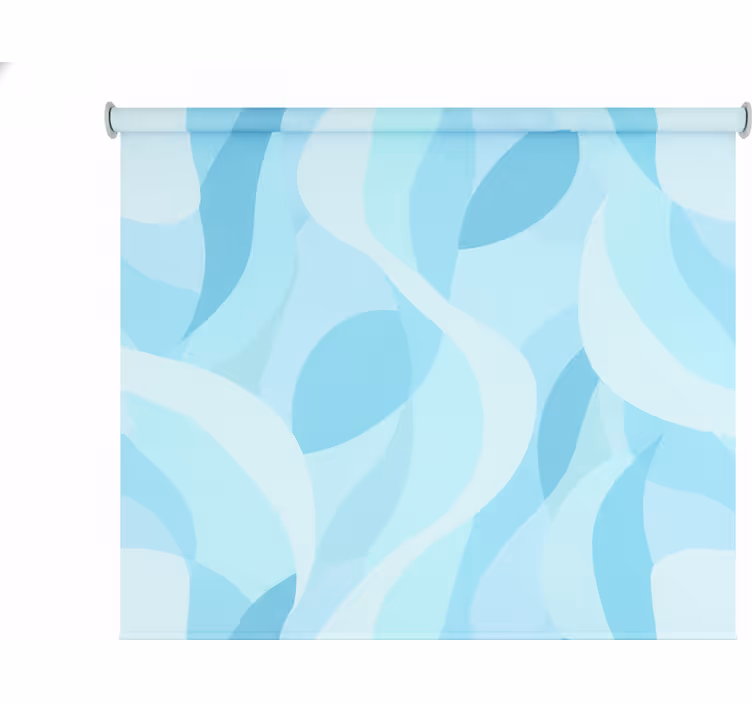 Rulou geam baie motive bleu deschis - TenStickers