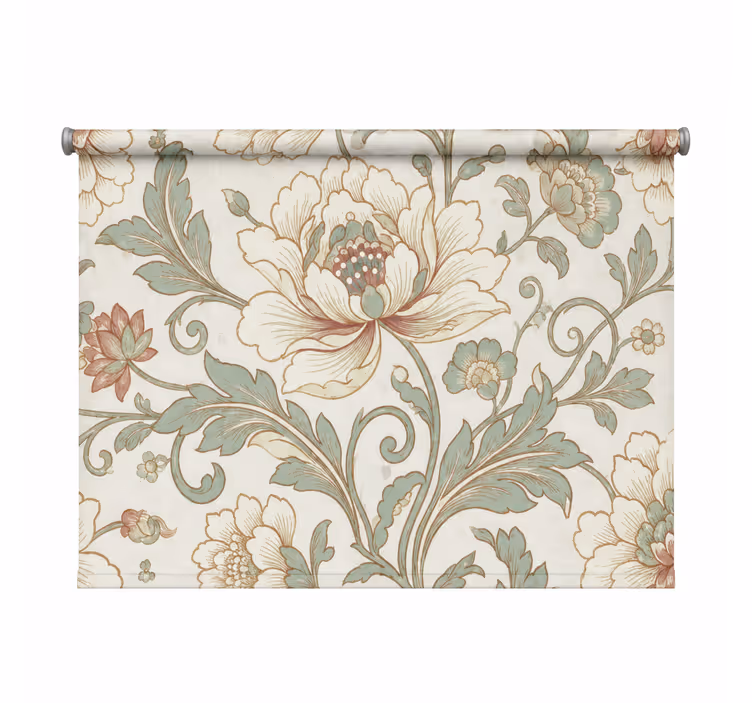 Rulou geam baie motiv floral - TenStickers