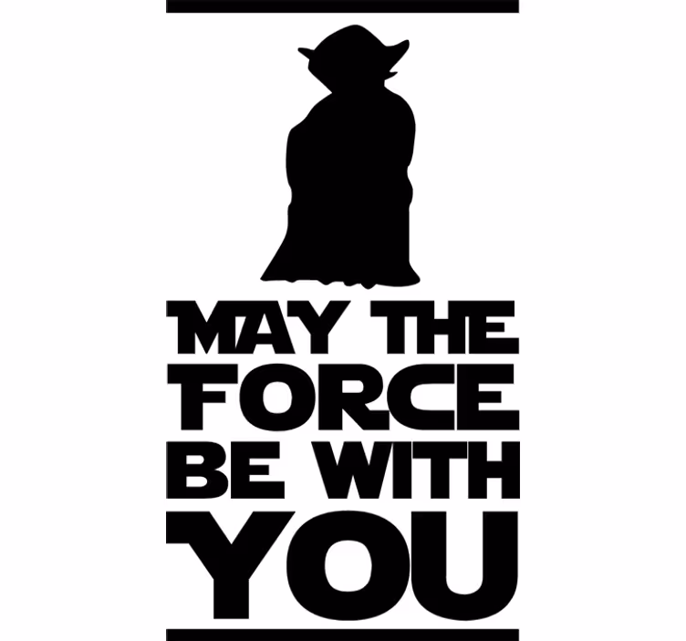 Rulou geam seriale și pelicule citat yoda decorativ - TenStickers
