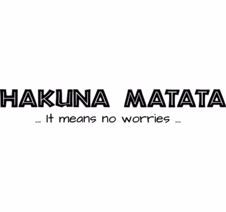 Rulou geam seriale și pelicule decorativ copii hakuna matata - TenStickers