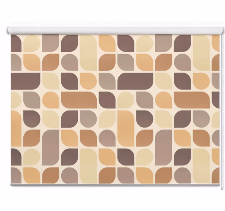 Rulou geam balcon culori retro motive - TenStickers