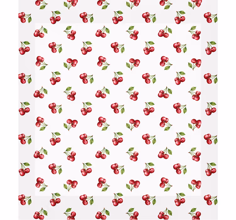Rulou geam căsătorie 180x180 model cireșe - TenStickers