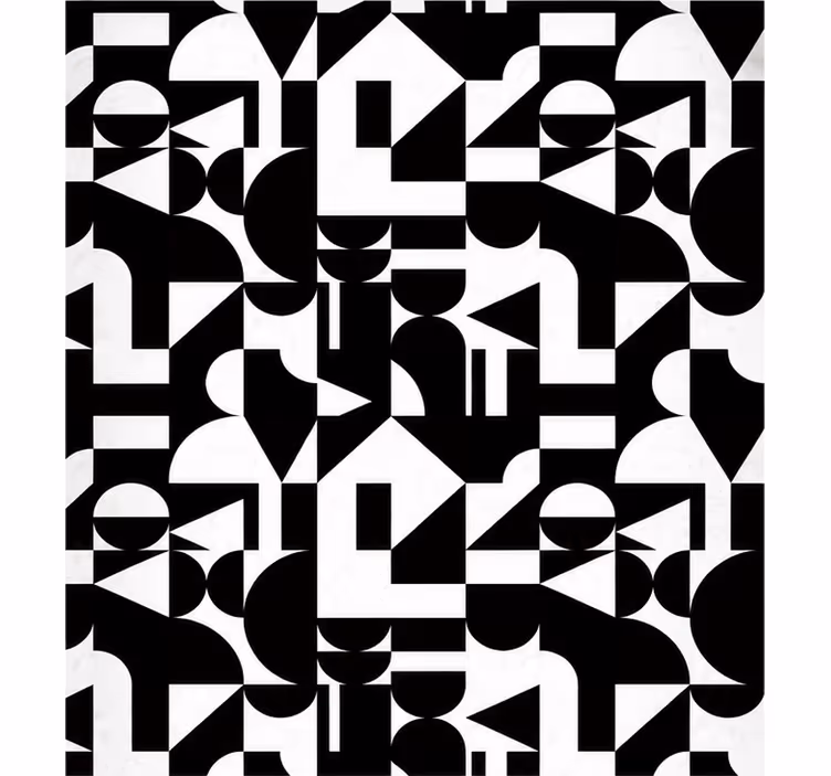 Rulou geam baie model modern cu motive geometrice - TenStickers