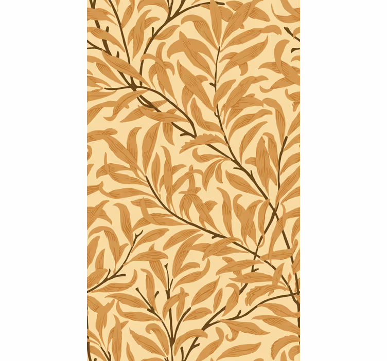 Rulou geam floral imprimeu botanic de frunze - TenStickers