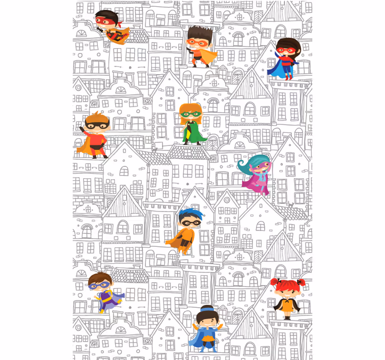 Supereroi din Rulou supererou Rulou - TenStickers