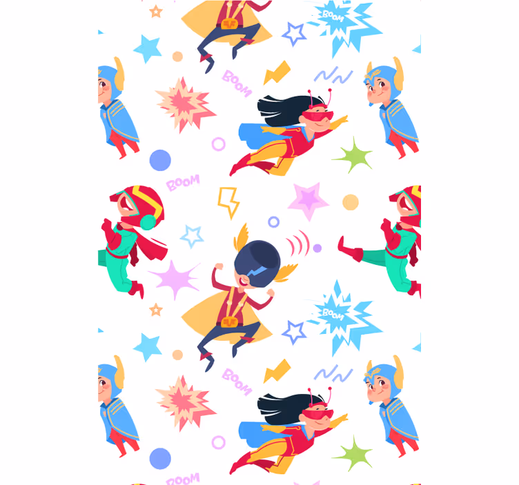 Rulou geam supereroi aventuri cu supereroi - TenStickers