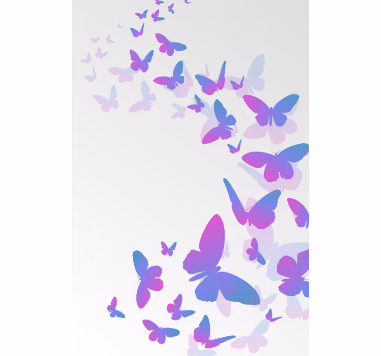 Fluturi zburători violet rulou original - TenStickers