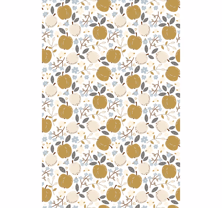Rulou geam fructe și legume imprimeu floral de mere - TenStickers