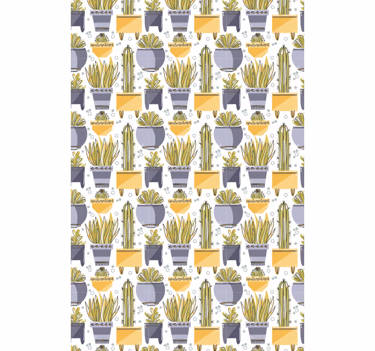 Rulou geam cactuși modele de plante în ghivece - TenStickers