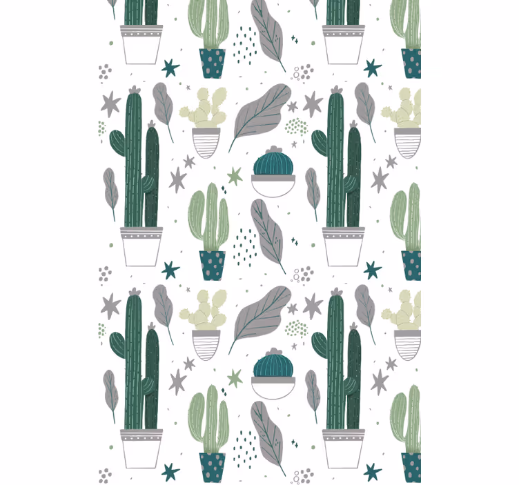 Rulou geam cactuși tonuri umbrite - TenStickers