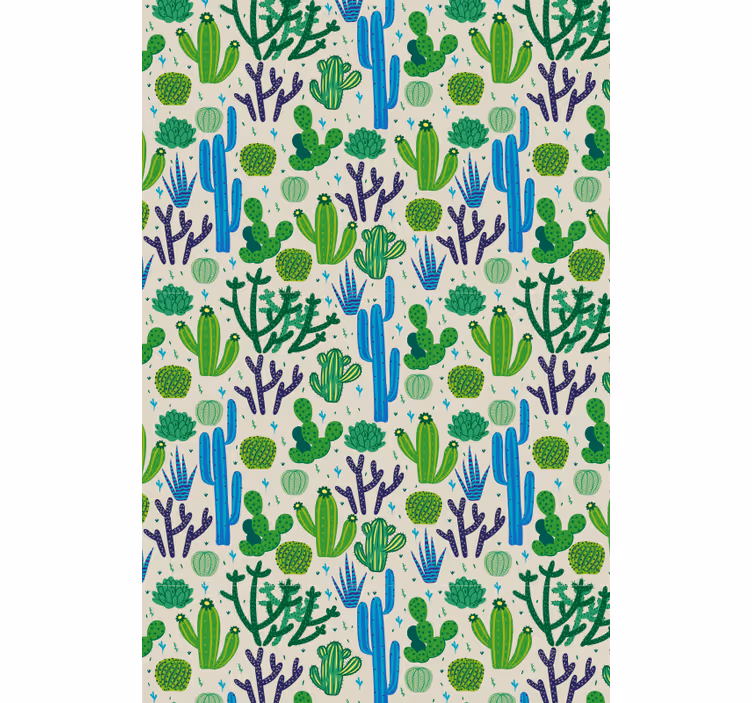 Rulou geam cactuși design model cactusi - TenStickers