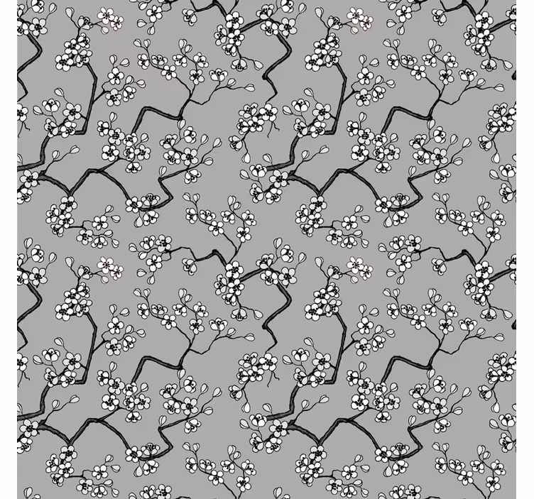 Ramuri negre copac Rulou - TenStickers