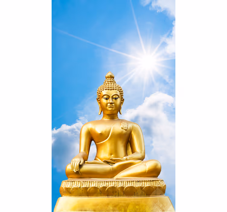 Soare buddha zen blue blind - TenStickers
