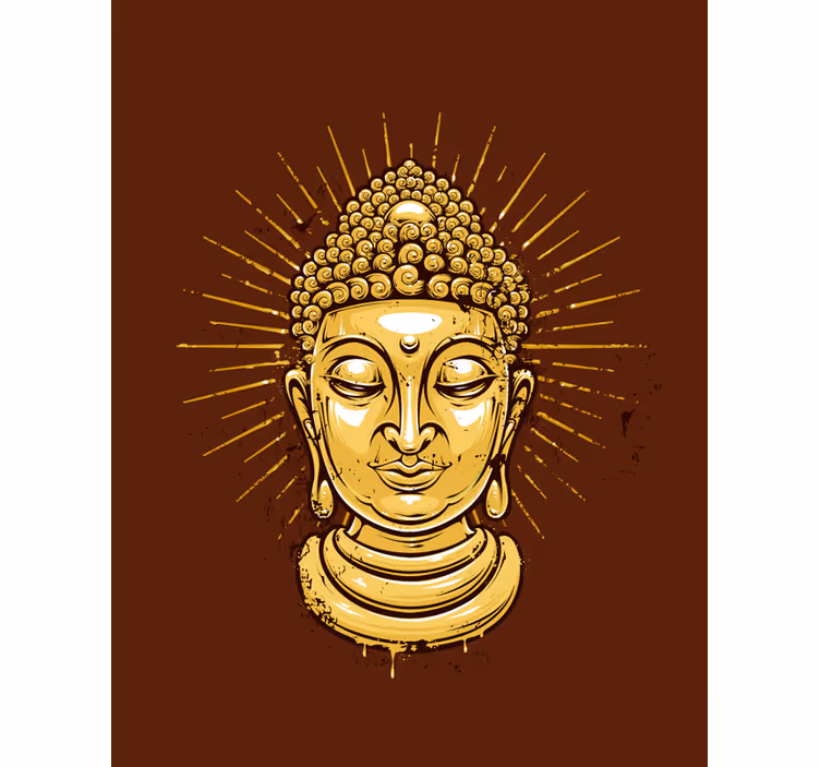 Aur buddha sillouhette zen blind - TenStickers