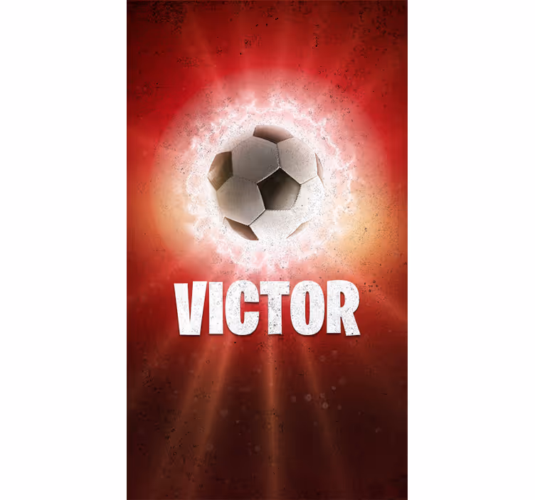 Minge de foc cu jaluzea de fotbal - TenStickers
