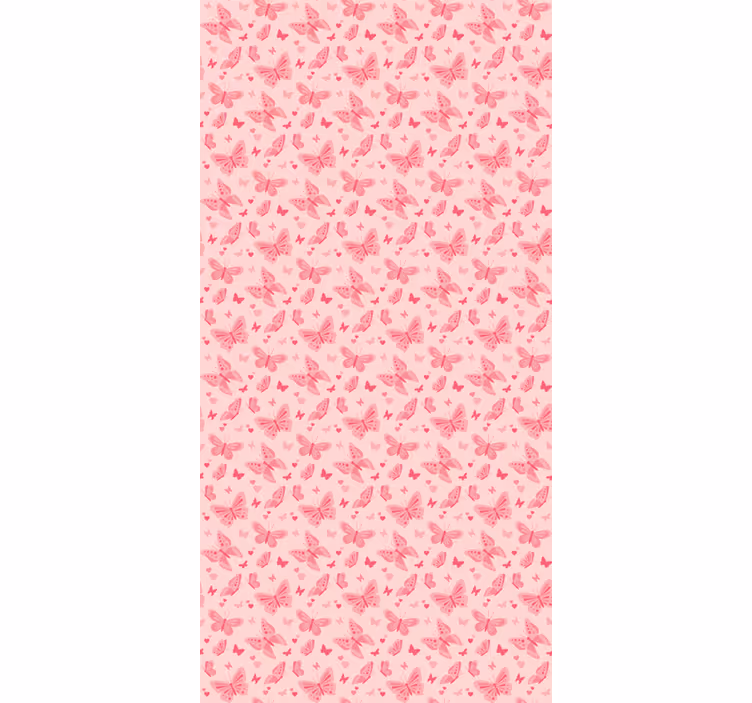 Copii fluture roz Ruloui - TenStickers