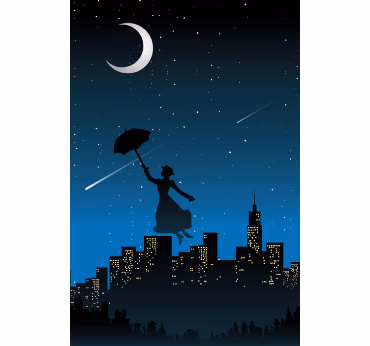 Mary poppins care zboară seria tv Rulouri - TenStickers