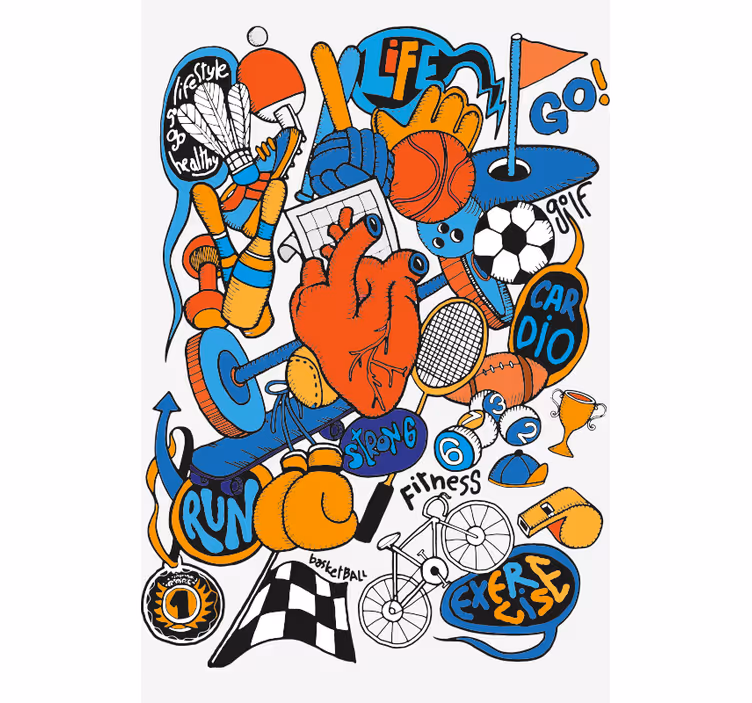 Colaj artistic sport Rulouri - TenStickers