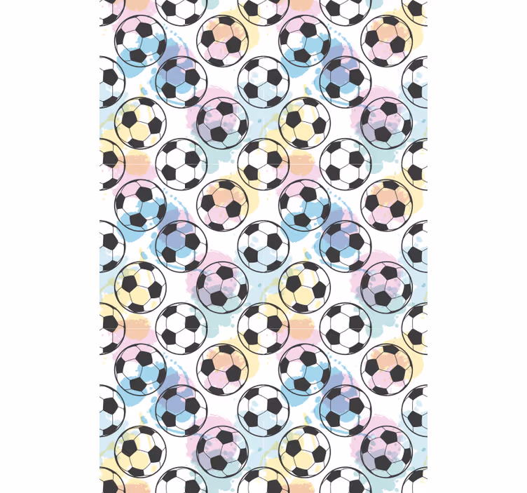 Rulou geam fotbal bile colorate - TenStickers