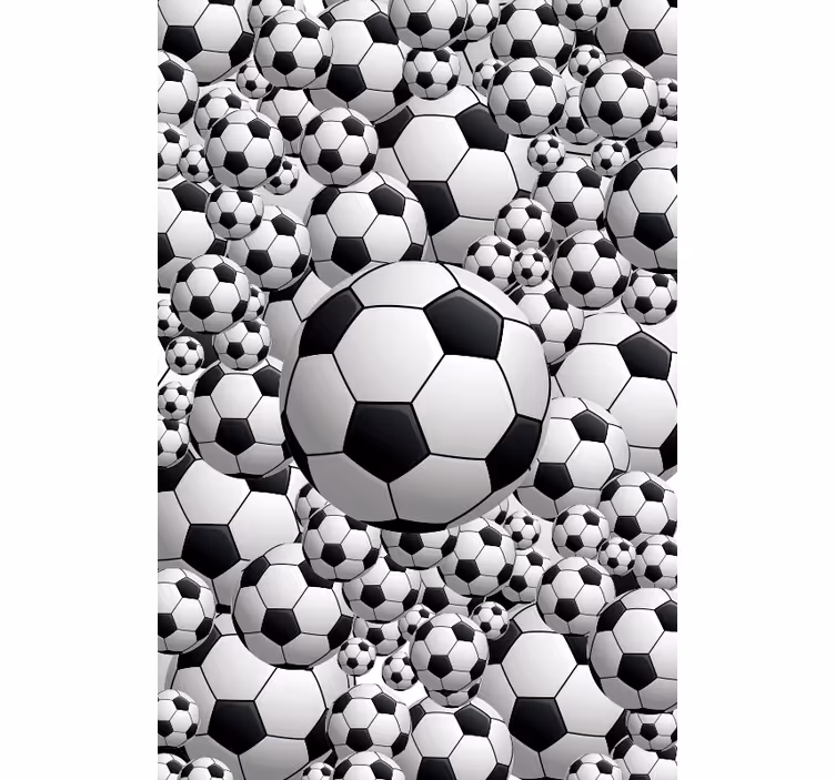 Marcând fotbal alb sport Rulouri - TenStickers
