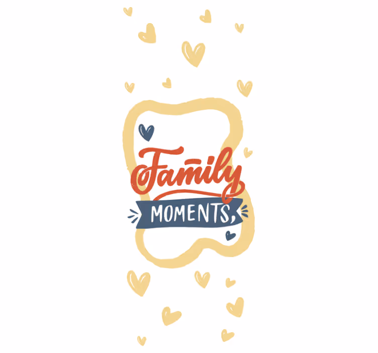 Rulou geam cu fraze pentru momente de familie prețioase - TenStickers