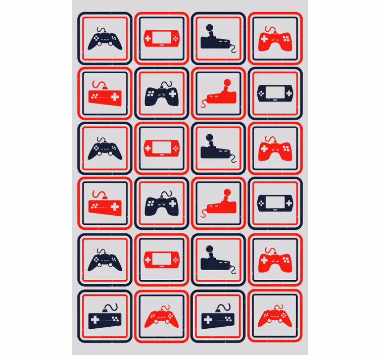Controlere retro gri jaluzea cu role - TenStickers