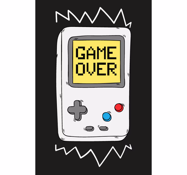 Jaluzea retro cu consolă geek - TenStickers