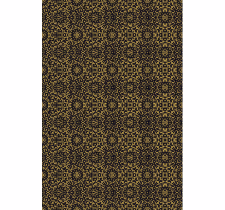 Rulou geam cu desene model floral complicat - TenStickers