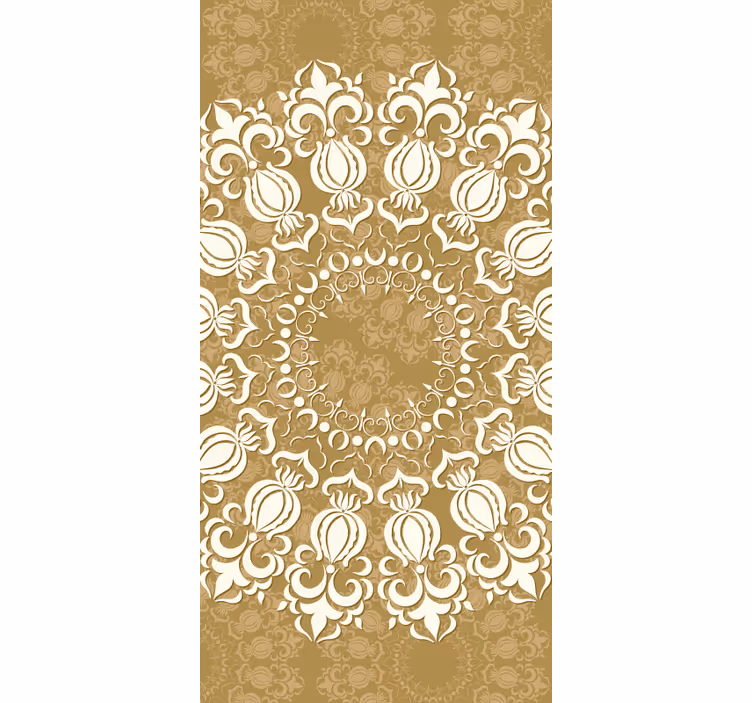 Rulou geam elegant design ornamentat de damasc - TenStickers
