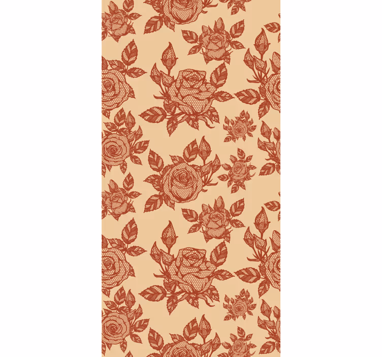 Jaluzea design living dantelă trandafir - TenStickers
