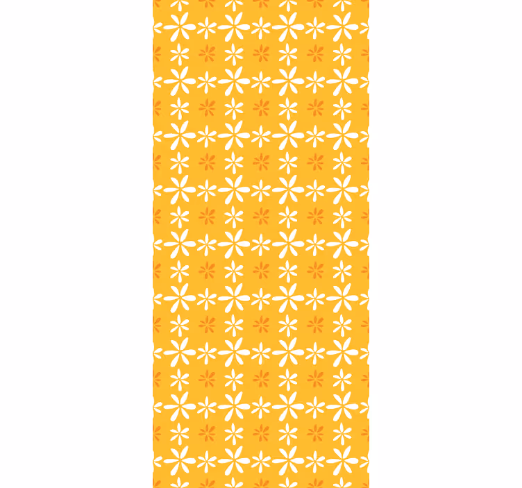 Rulou geam flori și plante model floral de soare - TenStickers
