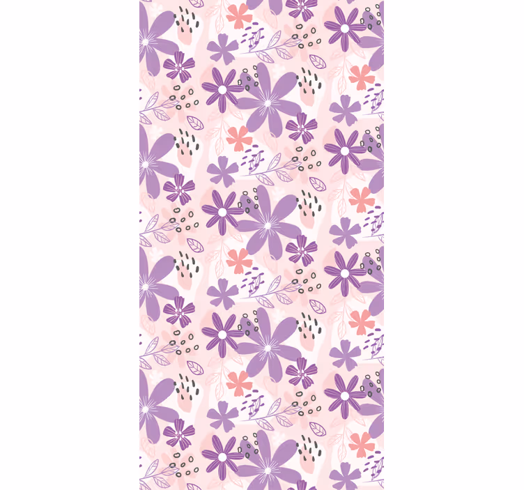 Rulou geam fluturi cascadă florală fluture - TenStickers