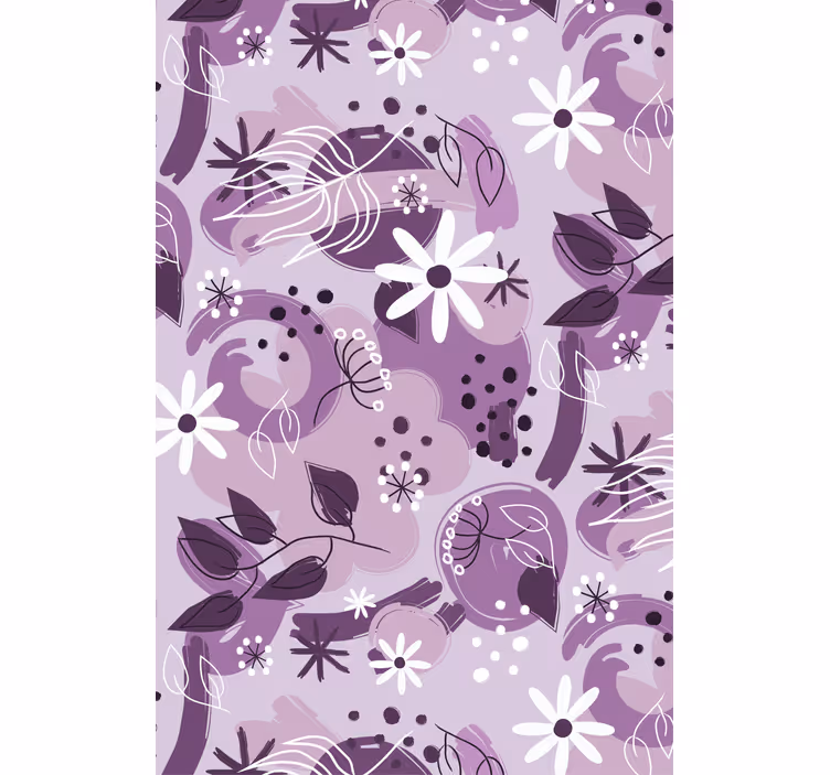 Diferite flori violet Rulouri - TenStickers