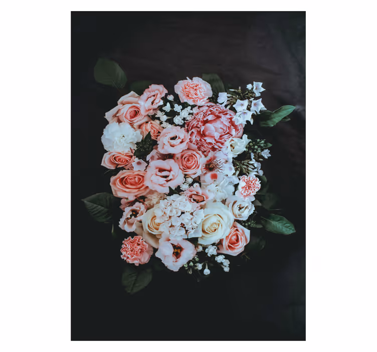 Rulou geam floral aranjament floral înflorit - TenStickers