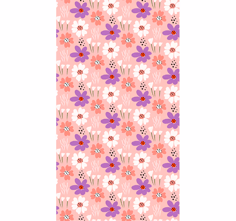 Rulou geam floral încântare cu model de flori - TenStickers