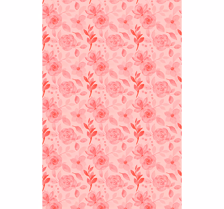 Rulou geam floral model romantic de trandafiri - TenStickers