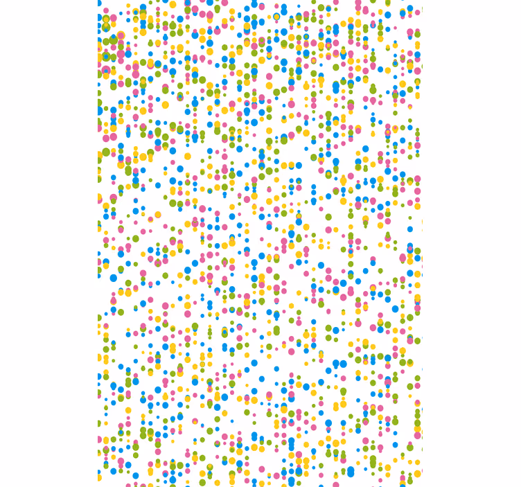 Rulou geam copil model de puncte colorate - TenStickers
