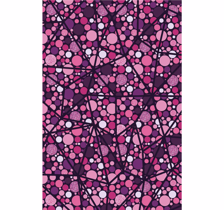 Rulou geam texturi model geometric cu bule - TenStickers