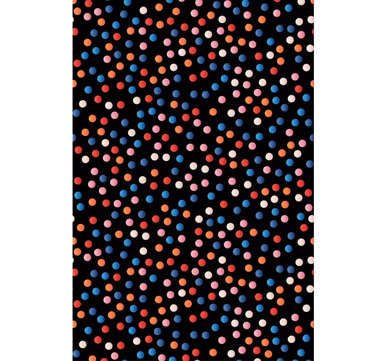 Rulou geam pentru copii buline colorate - TenStickers